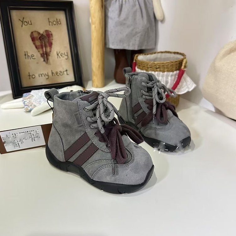 Dječje martinske čizme, unisex, jesen-zima, gornji dio od sintetičke kože, bočni zip, gumeni potplat