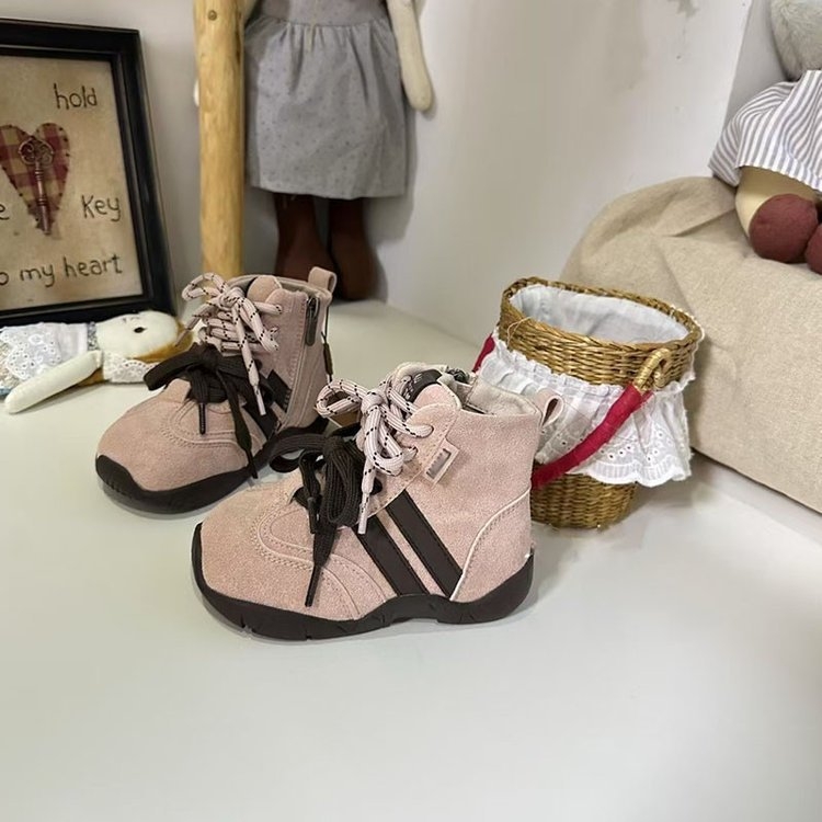 Dječje martinske čizme, unisex, jesen-zima, gornji dio od sintetičke kože, bočni zip, gumeni potplat