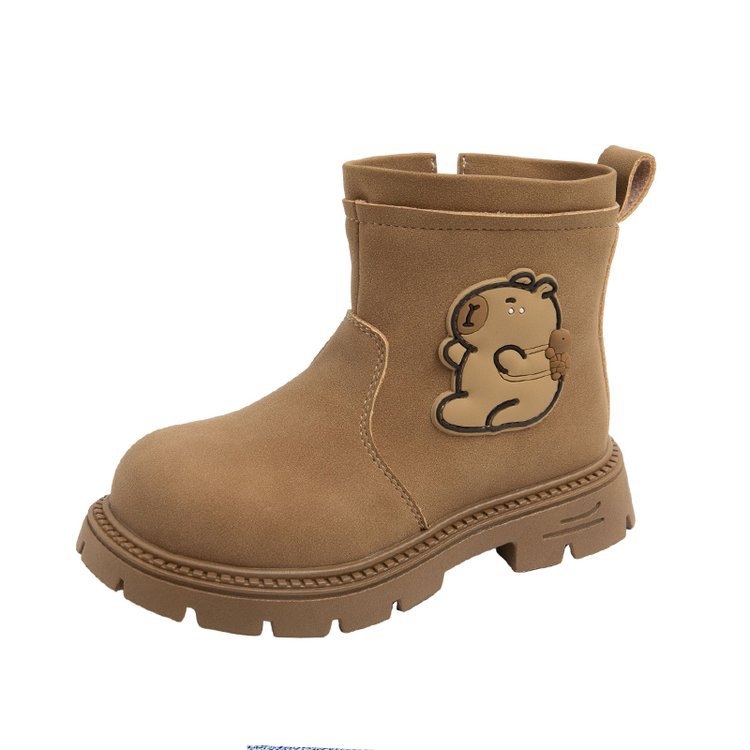 Dječje Martin čizme, gornji dio od umjetne kože, gumeni đon, srednja visina čizme, bočni zip