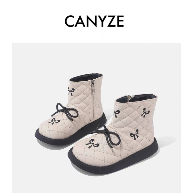 Tip proizvoda: Canyze dječje Martin čizme — princeza stil s mašnicom, bočni zip; gornji materijal: mikrovlakna koža; ulošak: prirodna koža; potplat: guma; niski kroj