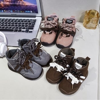 Dječje modne čizme od sintetičke kože, visokog kroja, za uzrast 1–6 godina, jesen 2025