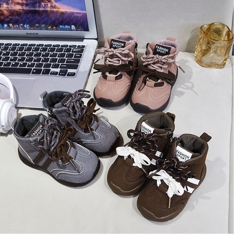 Dječje modne čizme od sintetičke kože, visokog kroja, za uzrast 1–6 godina, jesen 2025