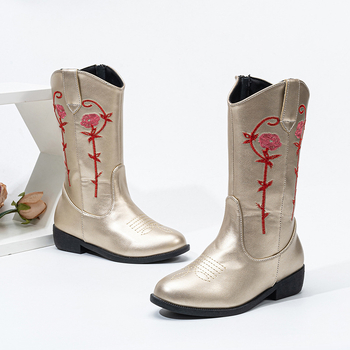 Dječje zimske gležnjače s flisom, korejski stil princeze, gumeni potplat, PU uložak