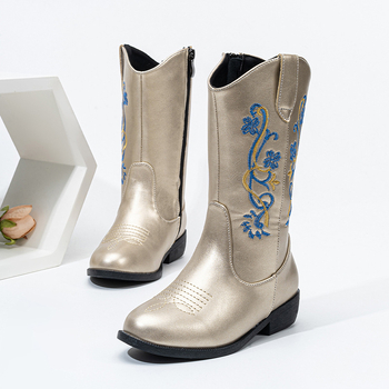 Dječje zimske gležnjače s flisom, korejski stil princeze, gumeni potplat, PU uložak