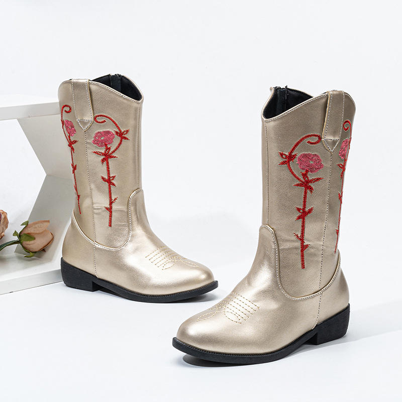 Dječje zimske gležnjače s flisom, korejski stil princeze, gumeni potplat, PU uložak