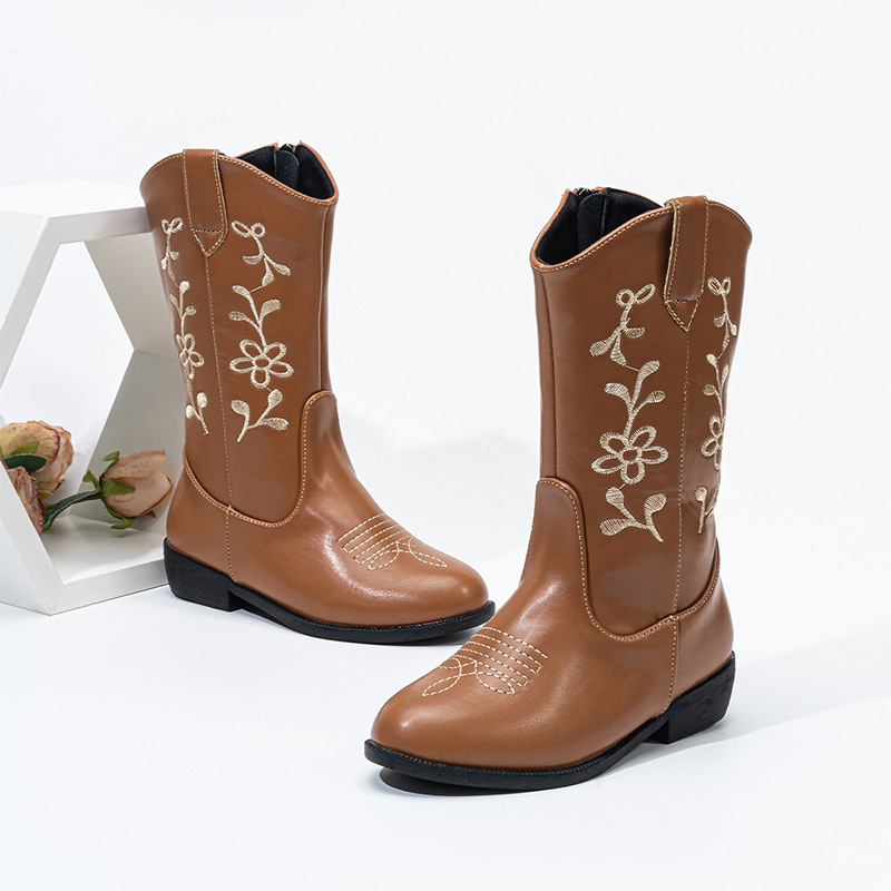 Dječje zimske gležnjače s flisom, korejski stil princeze, gumeni potplat, PU uložak