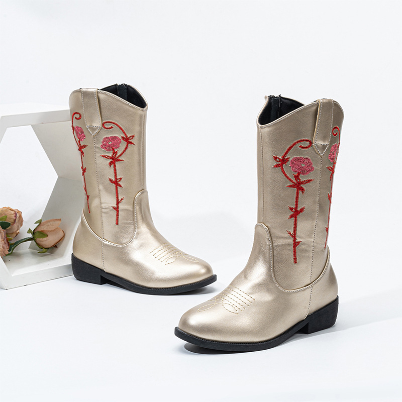 Dječje zimske gležnjače s flisom, korejski stil princeze, gumeni potplat, PU uložak