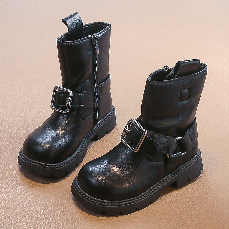 Dječje modne čizme - gornji dio od umjetne kože, gumena potplata, jesen 2025, za djecu uzrasta 4–16 godina