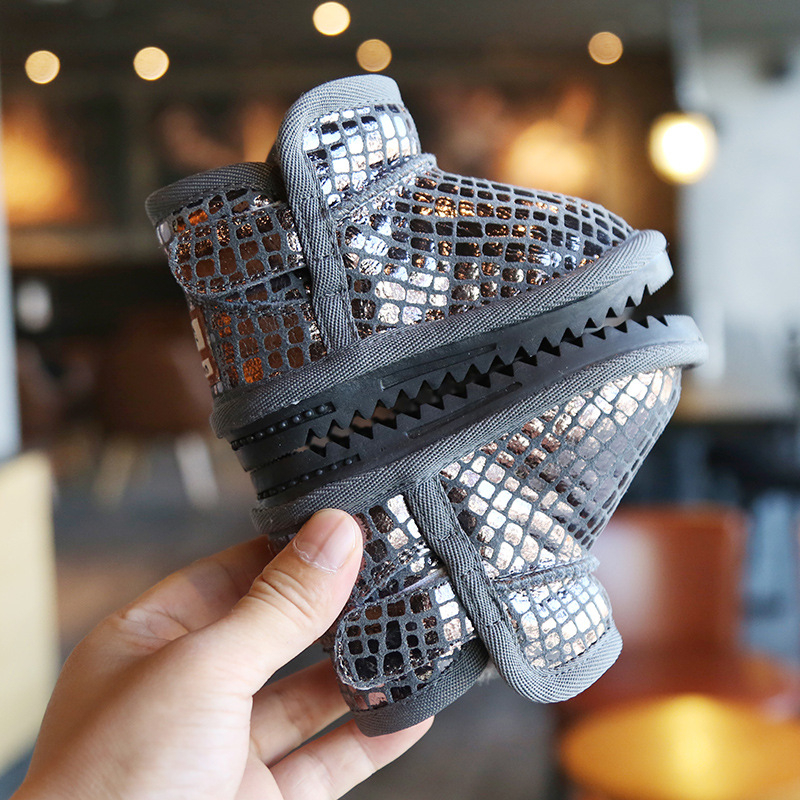 Dječje zimske čizme za 1–3 godine, vodootporne, Velcro zatvarač, zimske, potplat TPR