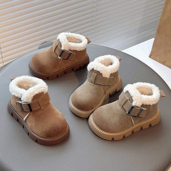 Čizme za snijeg za djecu s podstavom od flisa, gornji dio od sintetičke kože, potplat od sintetičke gume (uzrast 1–3 godine)