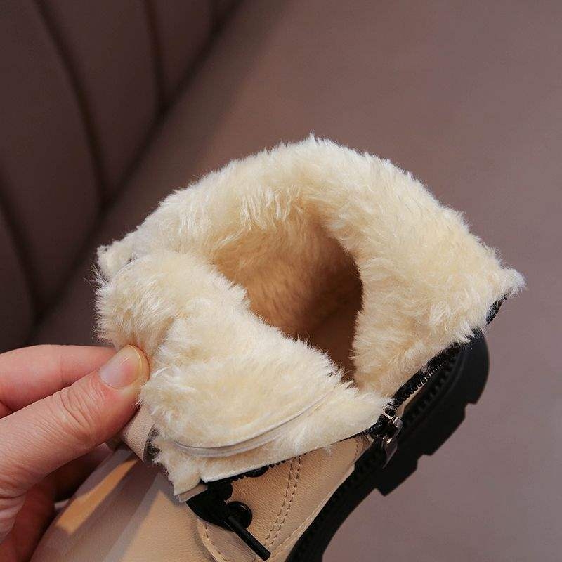 Zimske čizme za djecu 1–3 godine, gornji dio od sintetičke kože, gumeni đon, minimalistički stil