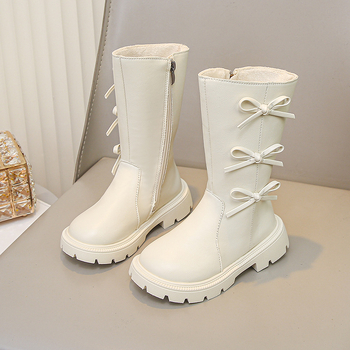 Martin čizme za djevojčice, PU gornji dio, visok štit, bočni zatvarač, gumeni đon, uzrast 7–16, Zima 2025