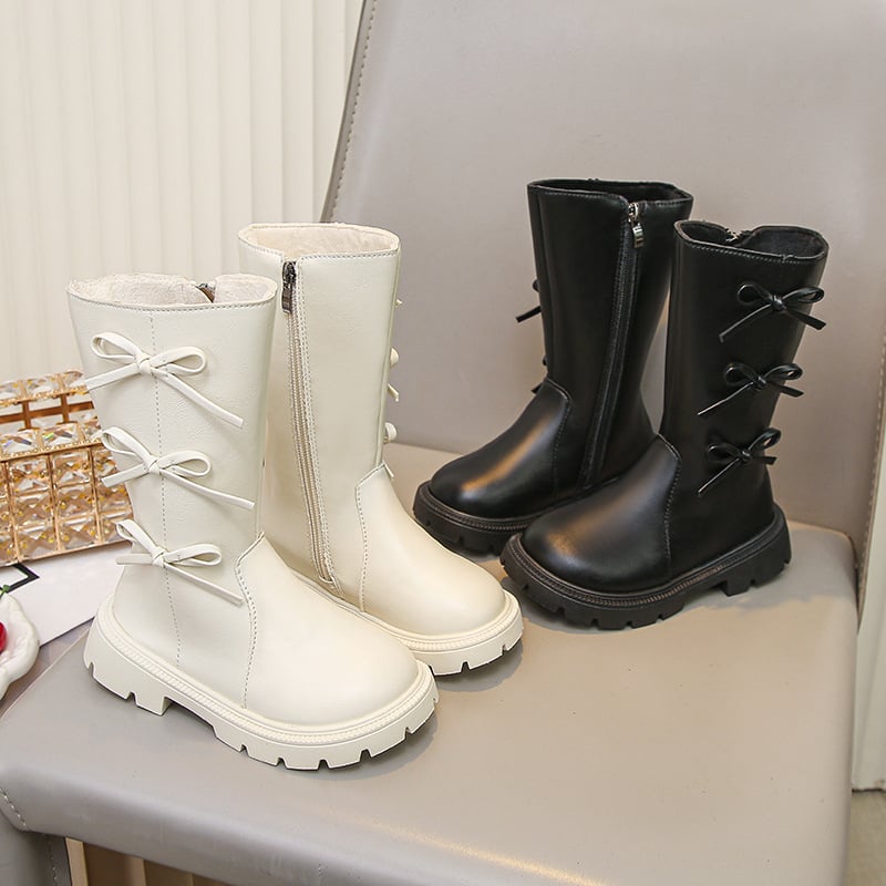 Martin čizme za djevojčice, PU gornji dio, visok štit, bočni zatvarač, gumeni đon, uzrast 7–16, Zima 2025