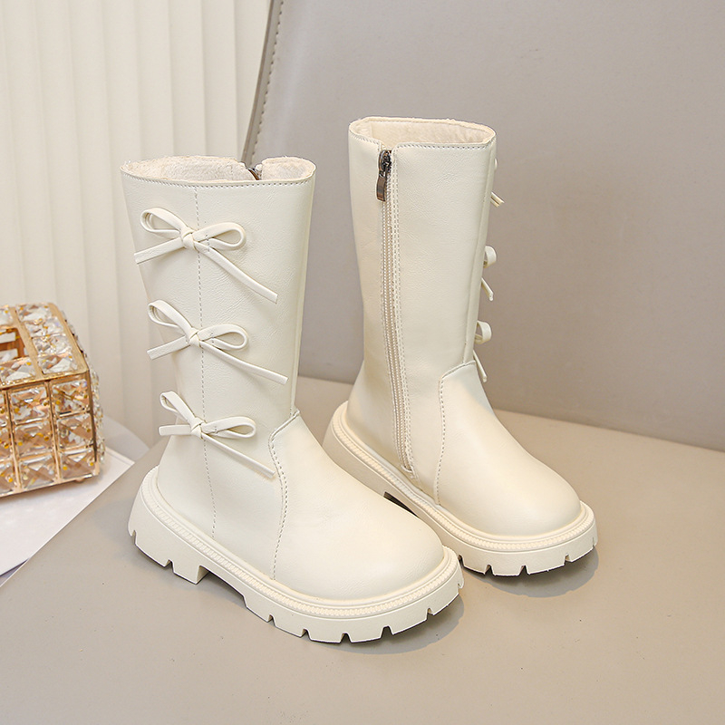 Martin čizme za djevojčice, PU gornji dio, visok štit, bočni zatvarač, gumeni đon, uzrast 7–16, Zima 2025