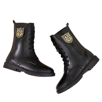 Dječje zimske čizme u vojničkom stilu, gornji dio od split kože, đon od prirodnog kaučuka, za uzrast 1-3 godine