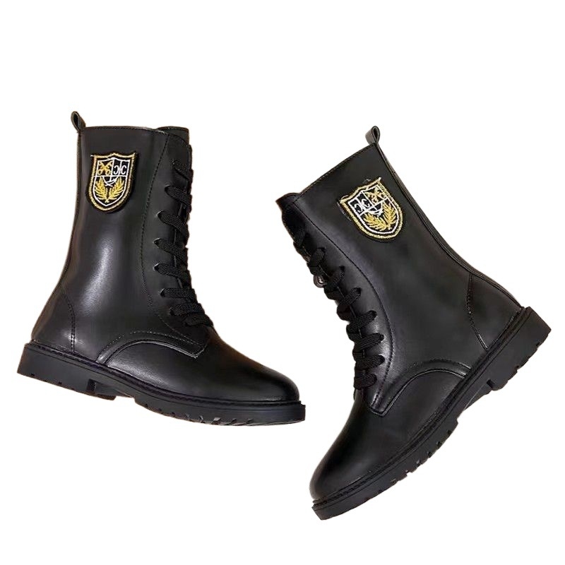 Dječje zimske čizme u vojničkom stilu, gornji dio od split kože, đon od prirodnog kaučuka, za uzrast 1-3 godine