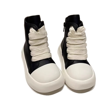 Unisex PU gležnjače s gumom na potplatu, bočni zatvarač, za djecu 4–16 godina, jesensko-zima 2025