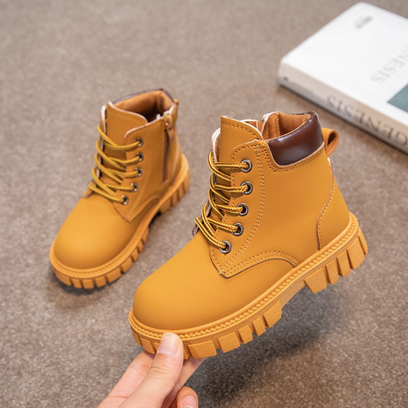 Dječje Martin čizme s bočnim zatvaračem, gumom na đonu, gornji dio od sintetičke kože, srednje visine