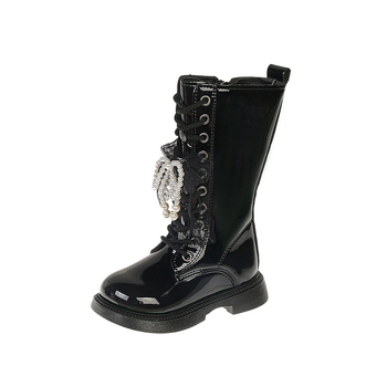 Dječje Martin čizme s fleec podstavom, bočni zip, niski šev, gornji dio od umjetne kože, gumena potplat