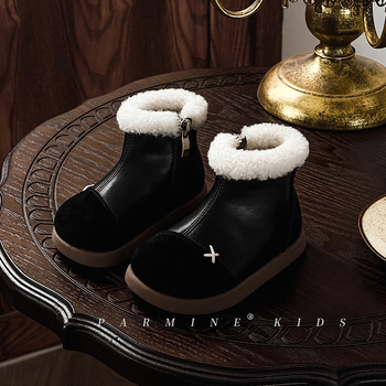 Martin čizme za djevojčice - Dvostruka koža goveda, flis podstava, debele, zima 2024