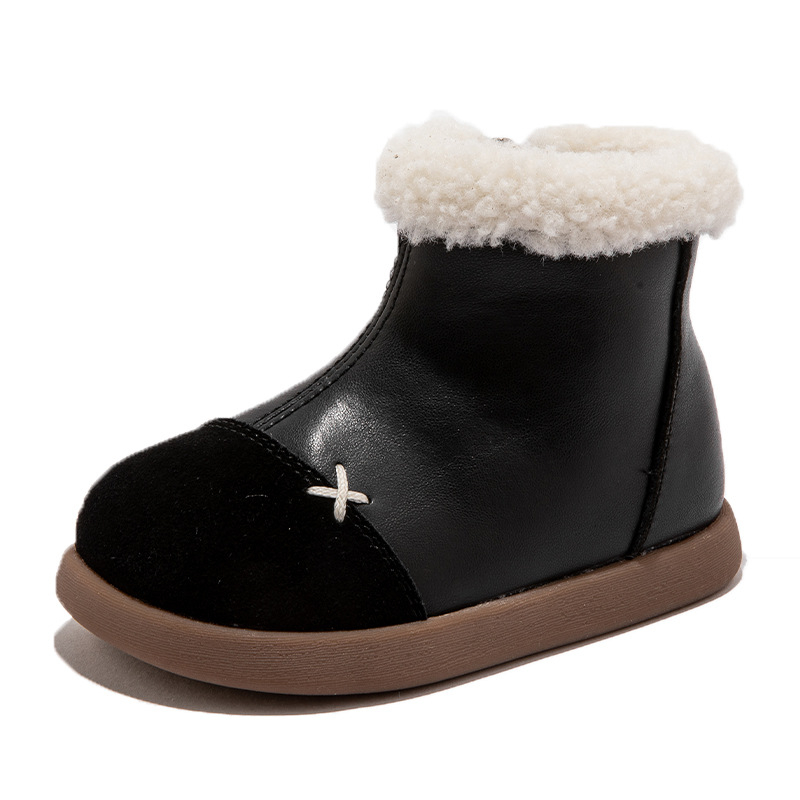 Martin čizme za djevojčice - Dvostruka koža goveda, flis podstava, debele, zima 2024