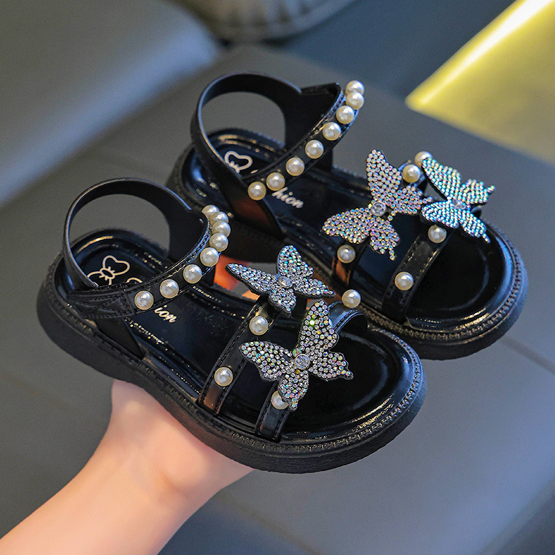 Princezne sandale za djevojčice - PVC gornji dio i PVC đon, uzrast 1-12 godina, sladak stil