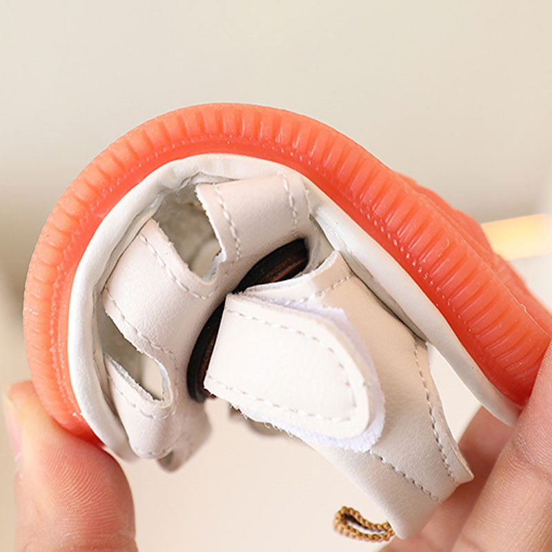 Dječje cipele za prve korake s mekom potplatom, gornji dio PU, Velcro zatvarač, za djecu 12-36 mjeseci