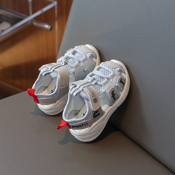 Sandale za bebe i djecu, gornji dio od mreže, prozračne, otporne na klizanje, zatvaranje s Velcro kopčom (ljeto)