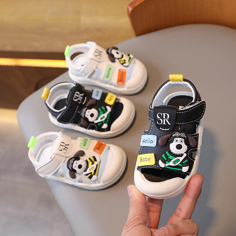 Dječje ljetne sandale s zatvorenim prstom i mekim potplatom, Velcro kopča, unisex