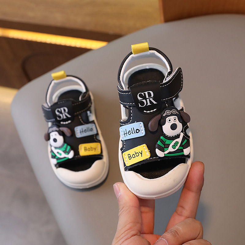 Dječje ljetne sandale s zatvorenim prstom i mekim potplatom, Velcro kopča, unisex