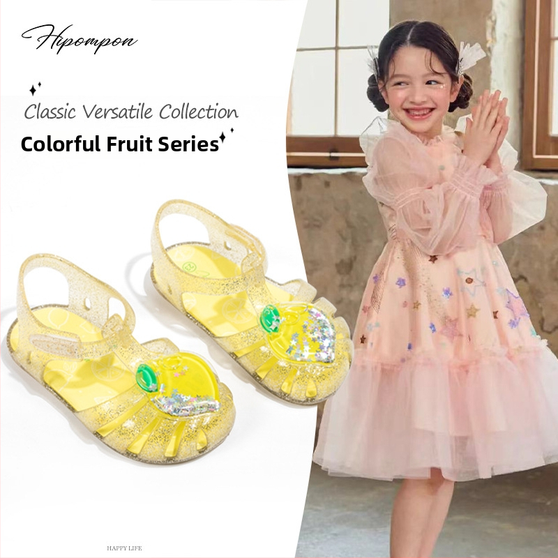 Dievčenské princezné sandále, horný materiál PVC, podrážka EVA, zapínanie na suchý zips, karikatúrny vzor