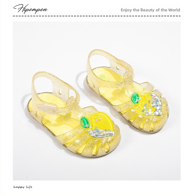 Dievčenské princezné sandále, horný materiál PVC, podrážka EVA, zapínanie na suchý zips, karikatúrny vzor