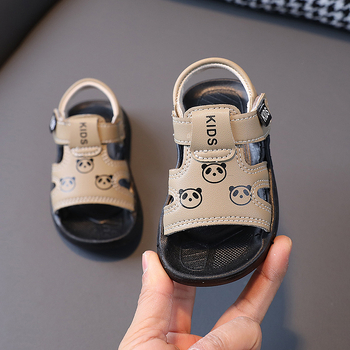 Dječje sandale za plažu s karikaturalnim dizajnom, protuklizna gumena potplat, Velcro zatvarač, unisex, za uzrast 1–6 godina