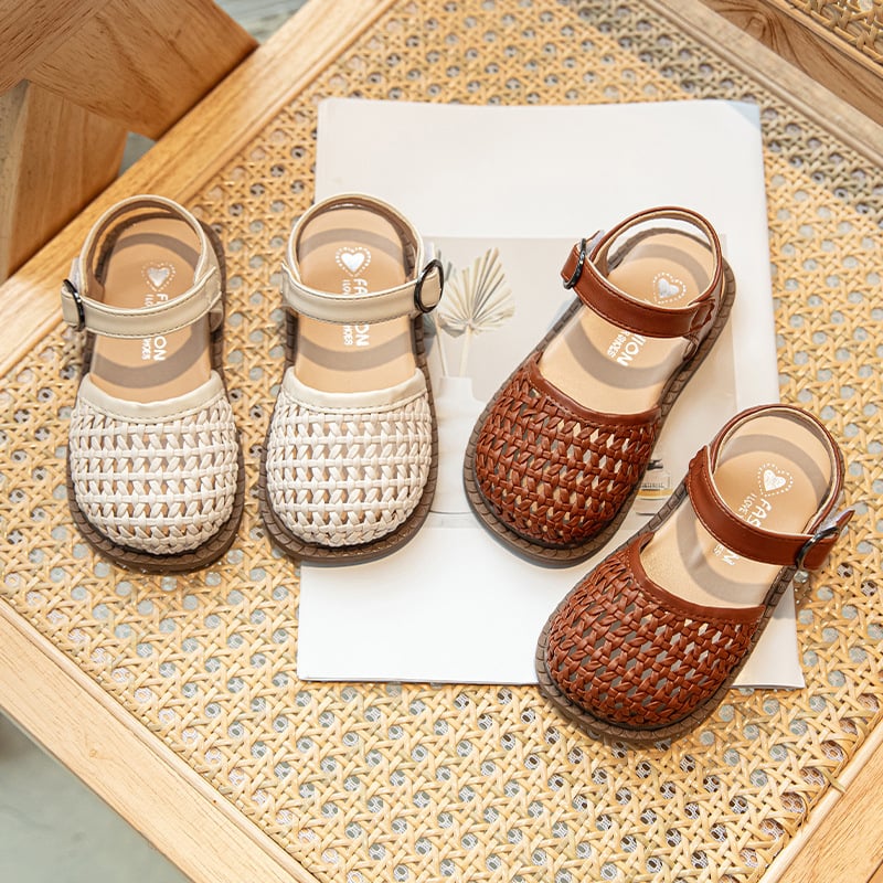 Dječje princes sandale – gornji dio od umjetne kože, gumena potplat, zatvaranje na Velcro, za djevojčice uzrasta 4–16 godina