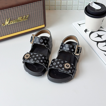 Dječje plažne cipele s PU gornjim dijelom, Velcro zatvaračem i gumom potplatom, za uzrast 7–16 godina