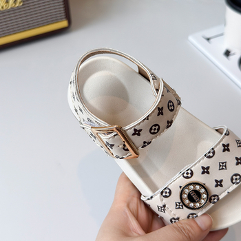 Dječje plažne cipele s PU gornjim dijelom, Velcro zatvaračem i gumom potplatom, za uzrast 7–16 godina