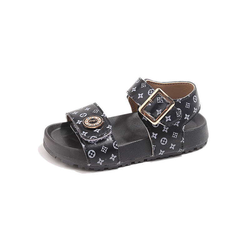 Dječje plažne cipele s PU gornjim dijelom, Velcro zatvaračem i gumom potplatom, za uzrast 7–16 godina