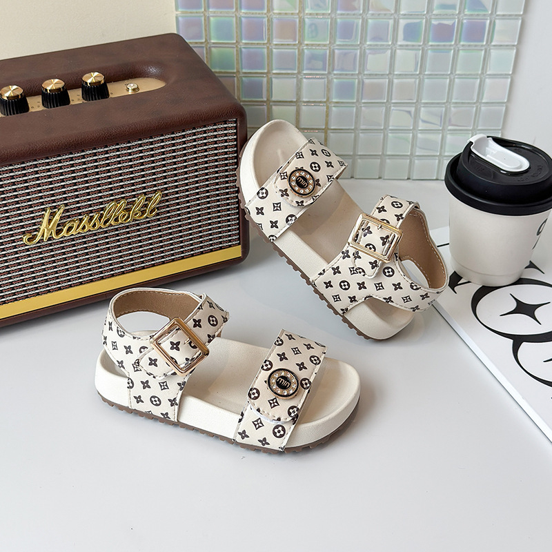 Dječje plažne cipele s PU gornjim dijelom, Velcro zatvaračem i gumom potplatom, za uzrast 7–16 godina