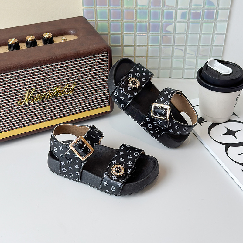 Dječje plažne cipele s PU gornjim dijelom, Velcro zatvaračem i gumom potplatom, za uzrast 7–16 godina