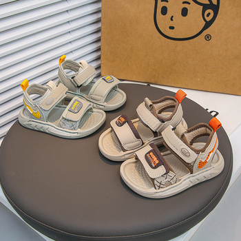 Dječje sandale za ljeto 2025 – anti-slip, Velcro zatvaranje, gornji dio od umjetne kože, za djecu 1–3 godine, jednofarbne, casual plažne sandale – Ljeto 2025