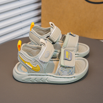 Dječje sandale za ljeto 2025 – anti-slip, Velcro zatvaranje, gornji dio od umjetne kože, za djecu 1–3 godine, jednofarbne, casual plažne sandale – Ljeto 2025