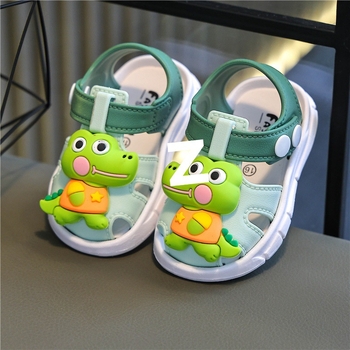 Dječje Birkenstock sandale (Unisex, gornji dio od pamuka, crtani otisci životinja, kopča, potplat PVC)