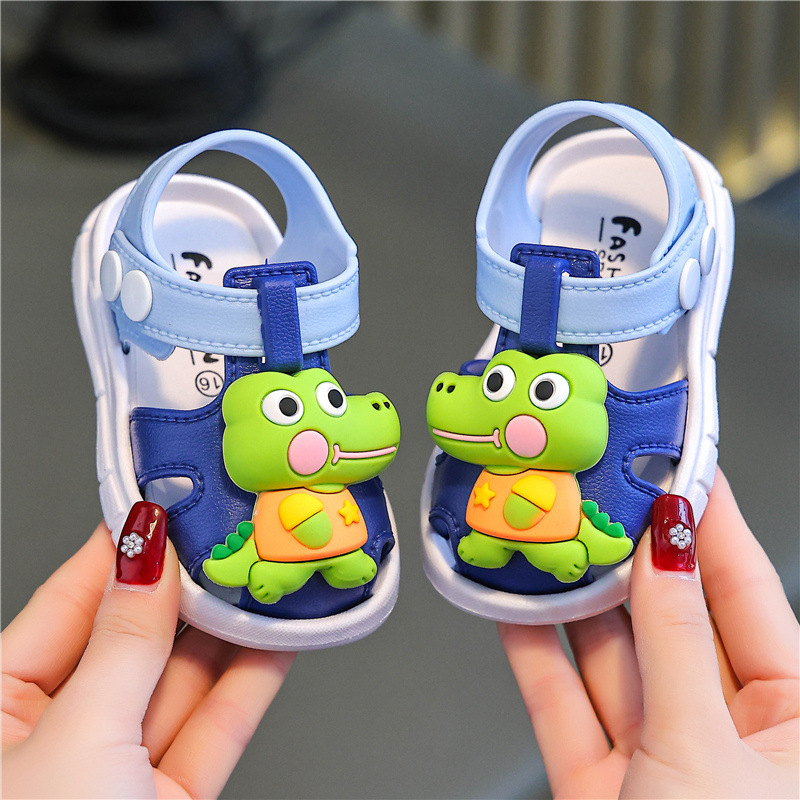 Dječje Birkenstock sandale (Unisex, gornji dio od pamuka, crtani otisci životinja, kopča, potplat PVC)