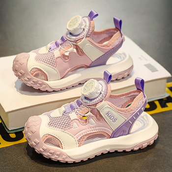 Dječje sportske sandale, gornji dio PU+ mreža, gumena potplat, sportski stil, za djecu 4–16 godina, ljeto 2025