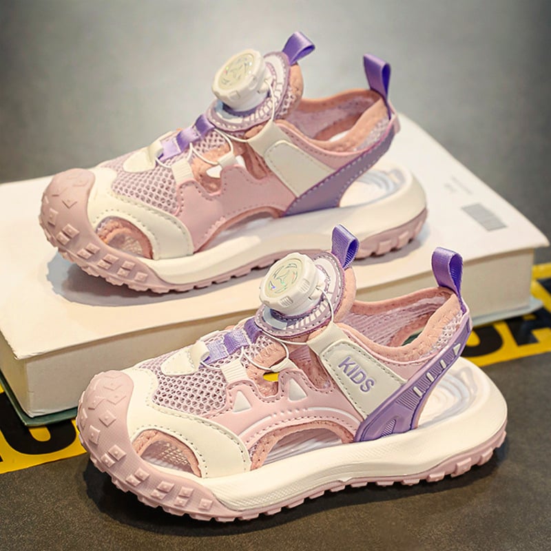 Dječje sportske sandale, gornji dio PU+ mreža, gumena potplat, sportski stil, za djecu 4–16 godina, ljeto 2025