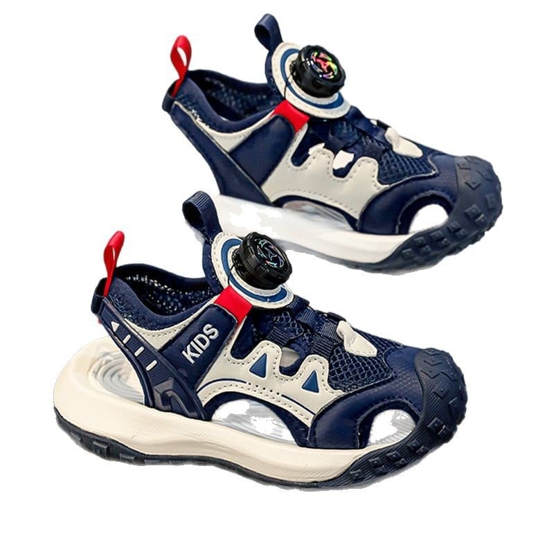 Dječje sportske sandale, gornji dio PU+ mreža, gumena potplat, sportski stil, za djecu 4–16 godina, ljeto 2025