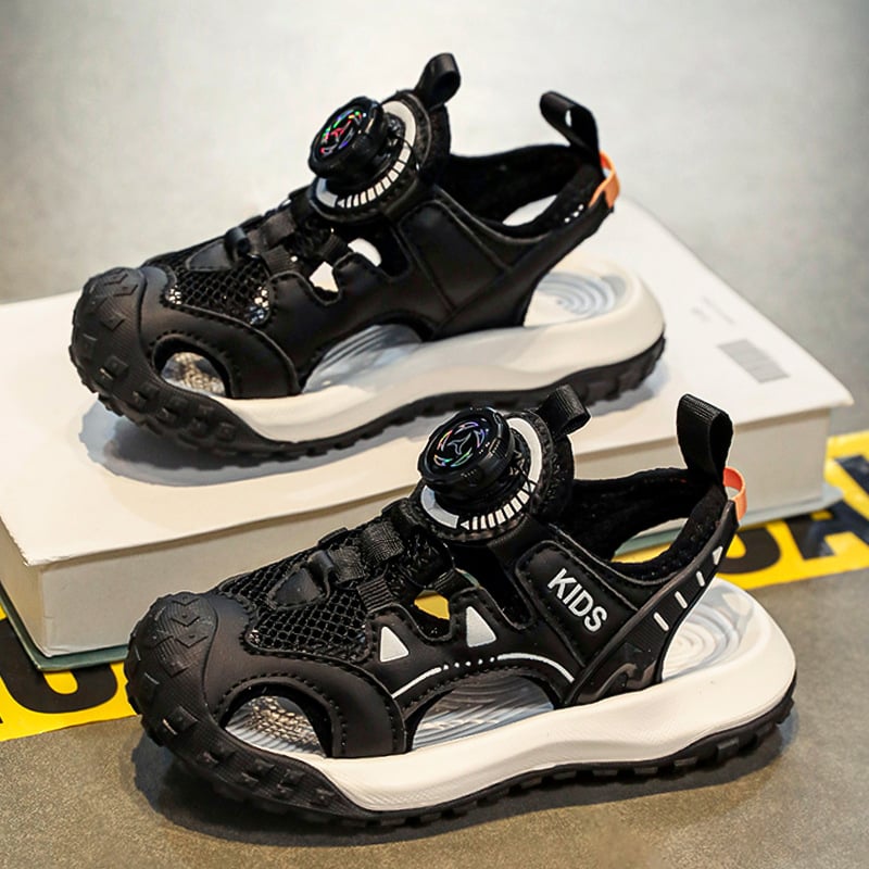 Dječje sportske sandale, gornji dio PU+ mreža, gumena potplat, sportski stil, za djecu 4–16 godina, ljeto 2025