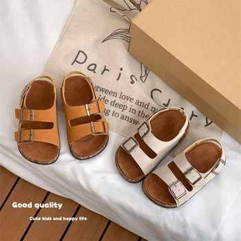 Dječje ljetne sandale za dječake i djevojčice, sladak karikaturni dizajn, Birkenstock-stil s mekanom potplatom, protuklizne i otporne