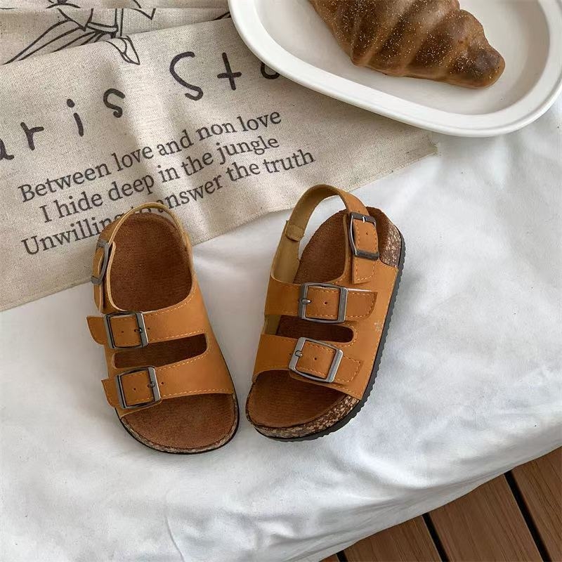 Dječje ljetne sandale za dječake i djevojčice, sladak karikaturni dizajn, Birkenstock-stil s mekanom potplatom, protuklizne i otporne