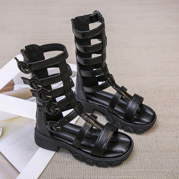 Pie Beans dječje rimske cipele, korejski stil, gornji materijal umjetna koža, za djecu uzrast 4–12 godina